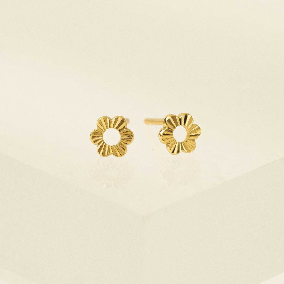 Studs Lover's Tempo | Daisy Fluted Stud Earrings