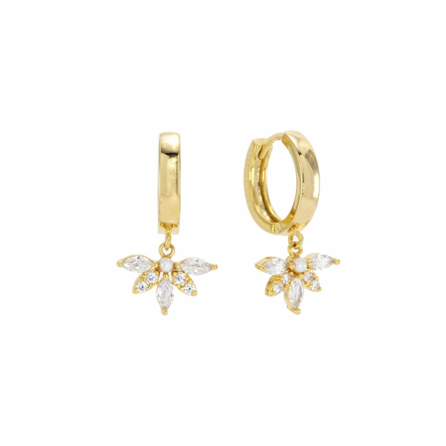 Earrings Lover's Tempo | Harlowe Huggie Hoop Earrings