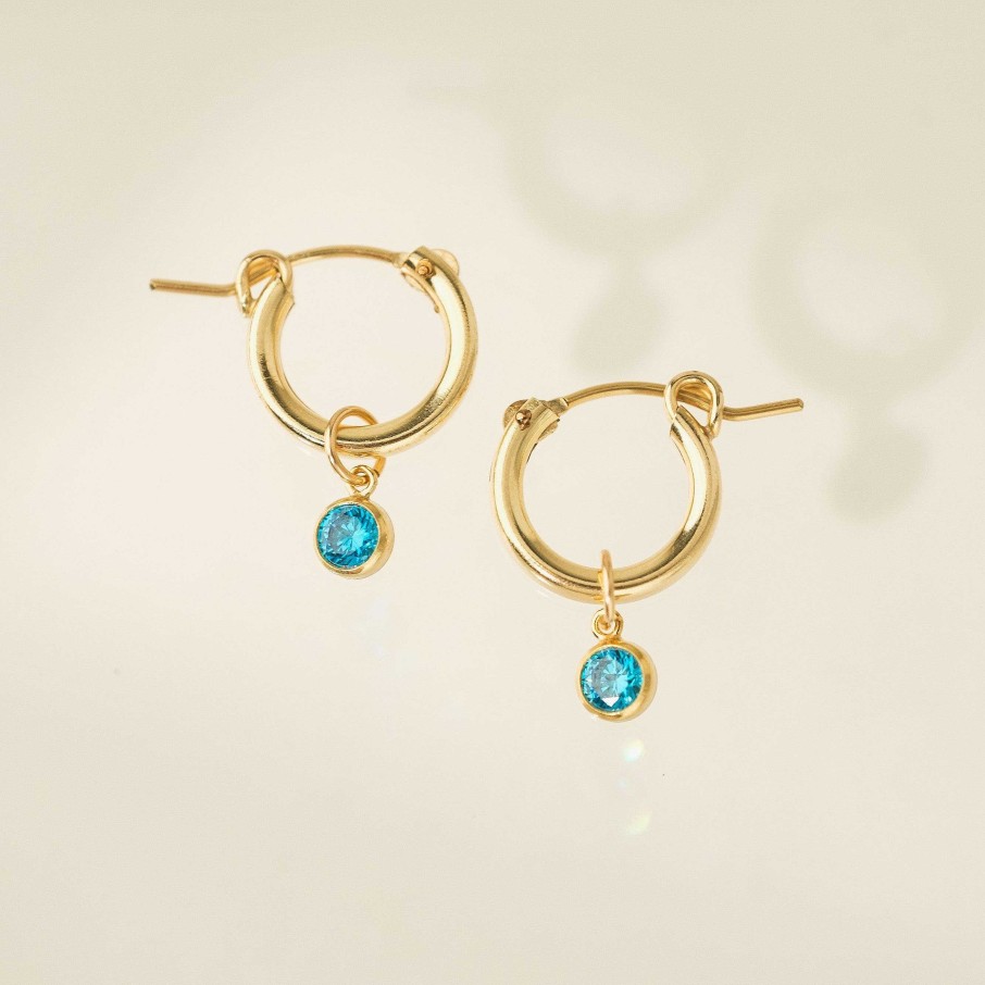 Hoops Lover's Tempo | September Birthstone Gold-Filled Hoop Earrings