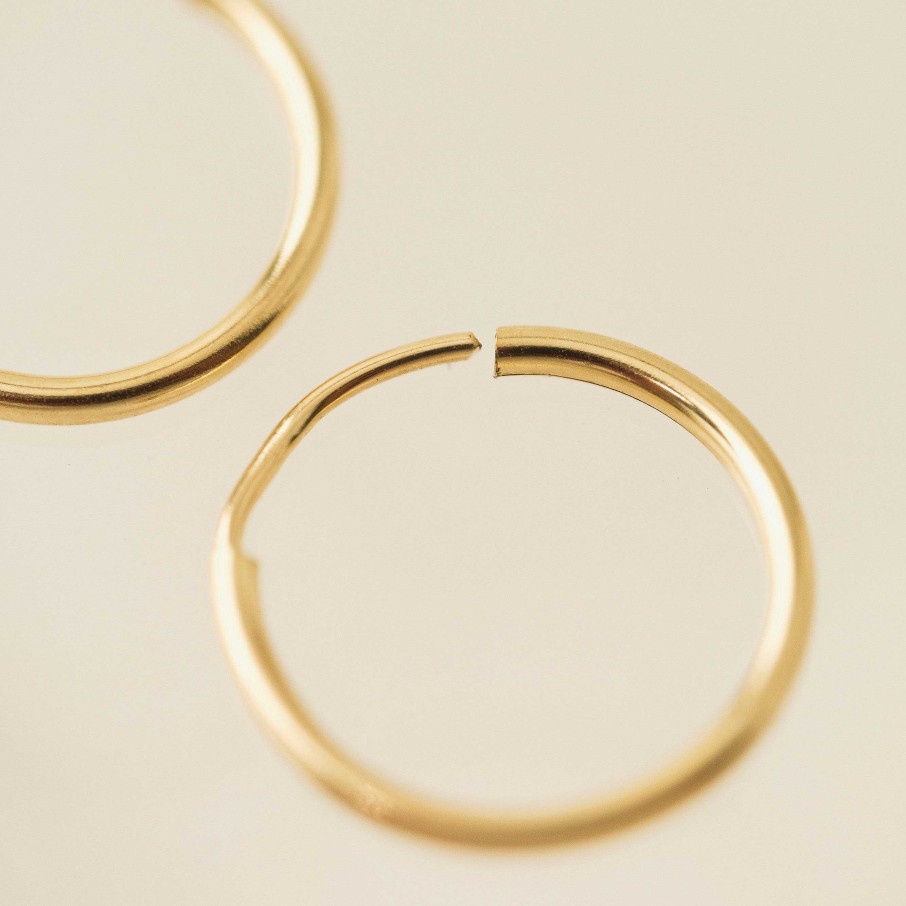 Earrings Lover's Tempo | 14Mm Gold-Filled Infinity Hoop Earrings