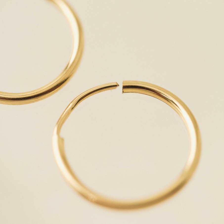 Hoops Lover's Tempo | 14Mm Gold-Filled Infinity Hoop Earrings