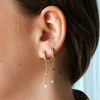 Earrings Lover's Tempo | Starburst Drop Charm Hoop Earrings