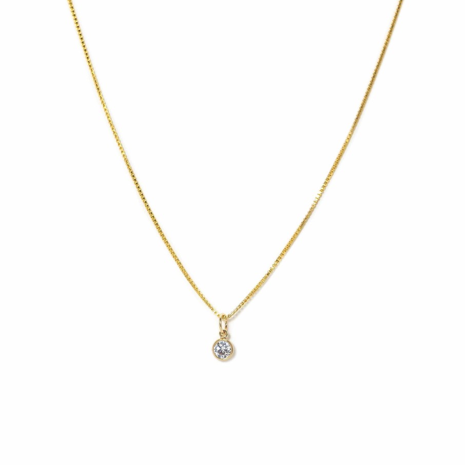 Necklaces Lover's Tempo | April Birthstone Gold-Filled Necklace