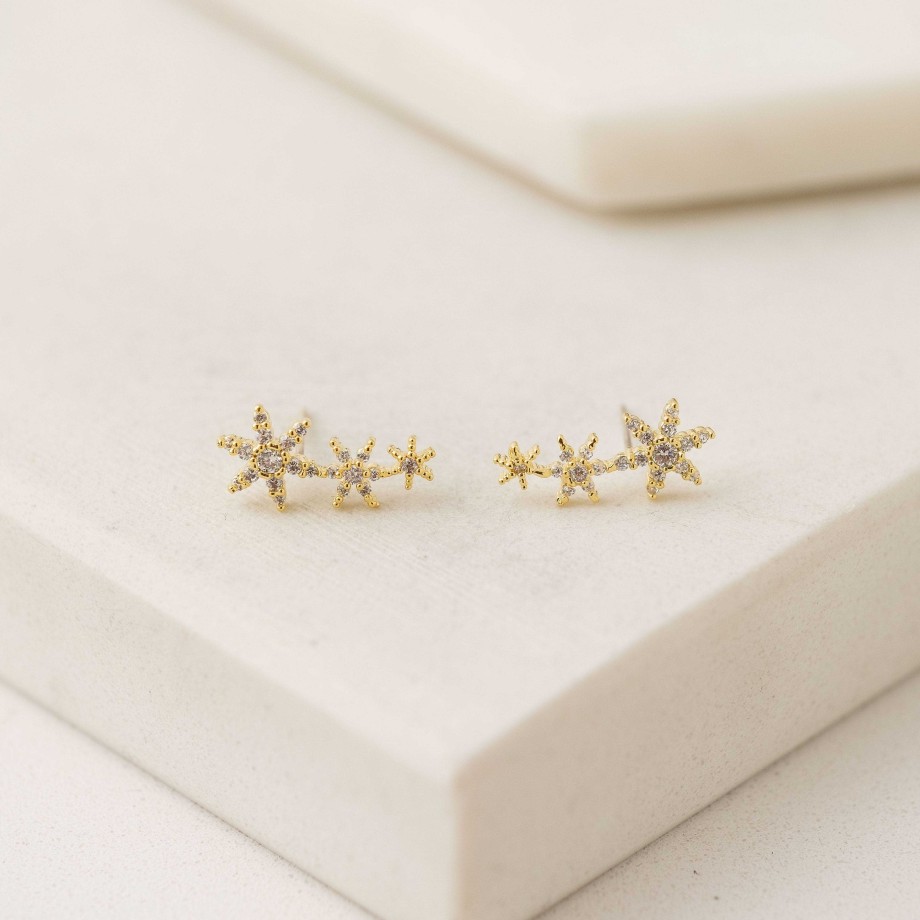 Ear Climbers Lover's Tempo | Etoile Star Climber Earrings Gold