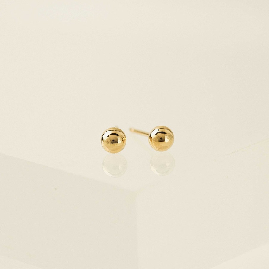 Earrings Lover's Tempo | 5Mm Ball Gold-Filled Stud Earrings