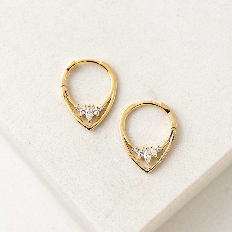 Earrings Lover's Tempo | Aria Clear Hoop Earrings