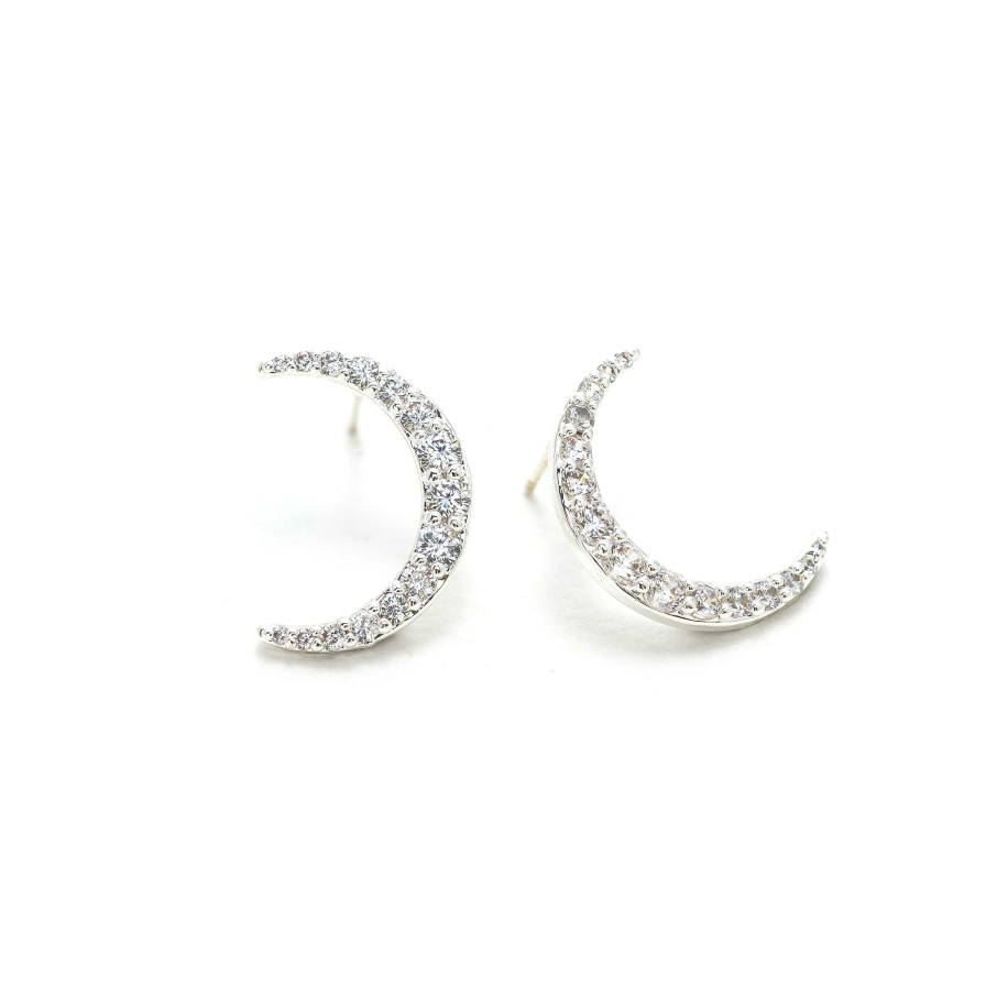 Earrings Lover's Tempo | Lune Moon Stud Earrings