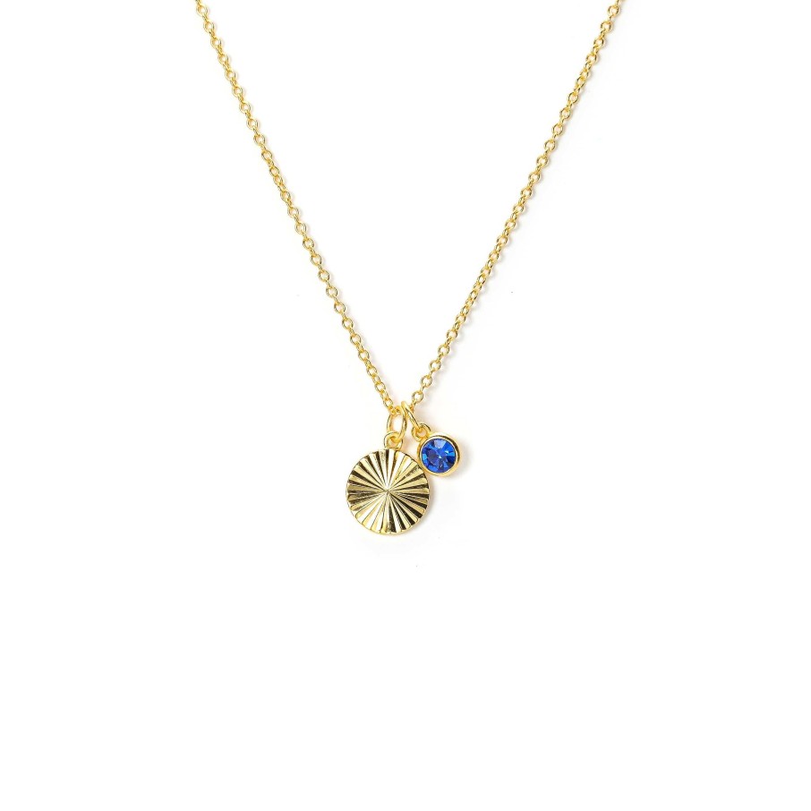 Necklaces Lover's Tempo | September Birthstone Fluted Necklace