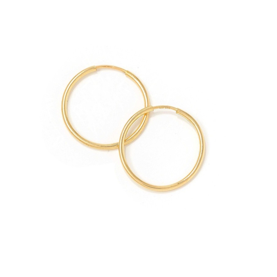 Earrings Lover's Tempo | 20Mm Gold-Filled Infinity Hoop Earrings