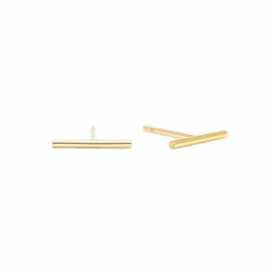 Studs Lover's Tempo | Bar Gold-Filled Stud Earrings