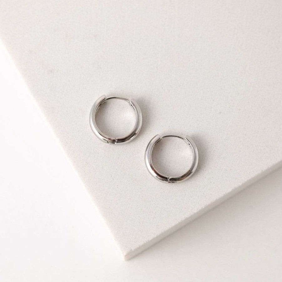 Hoops Lover's Tempo | Bea 15Mm Hoop Earrings Silver