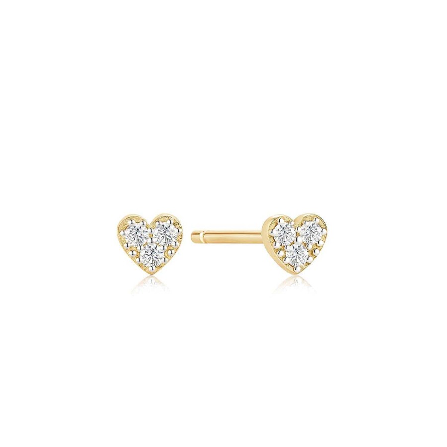 Studs Lover's Tempo | Diamond Heart Stud Earrings