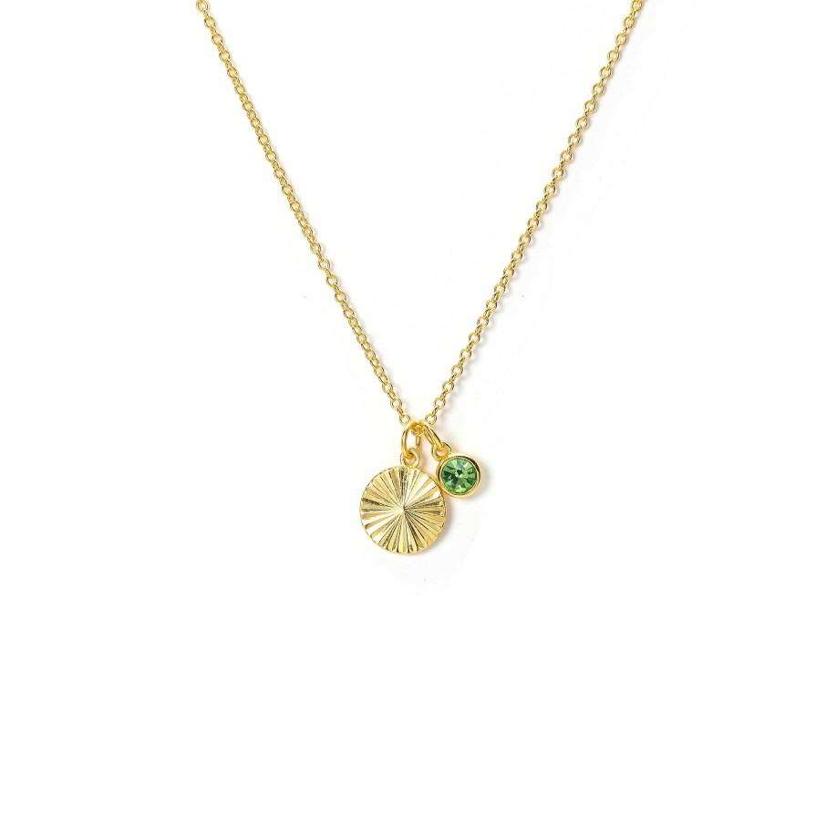 Necklaces Lover's Tempo | August Birthstone Fluted Necklace