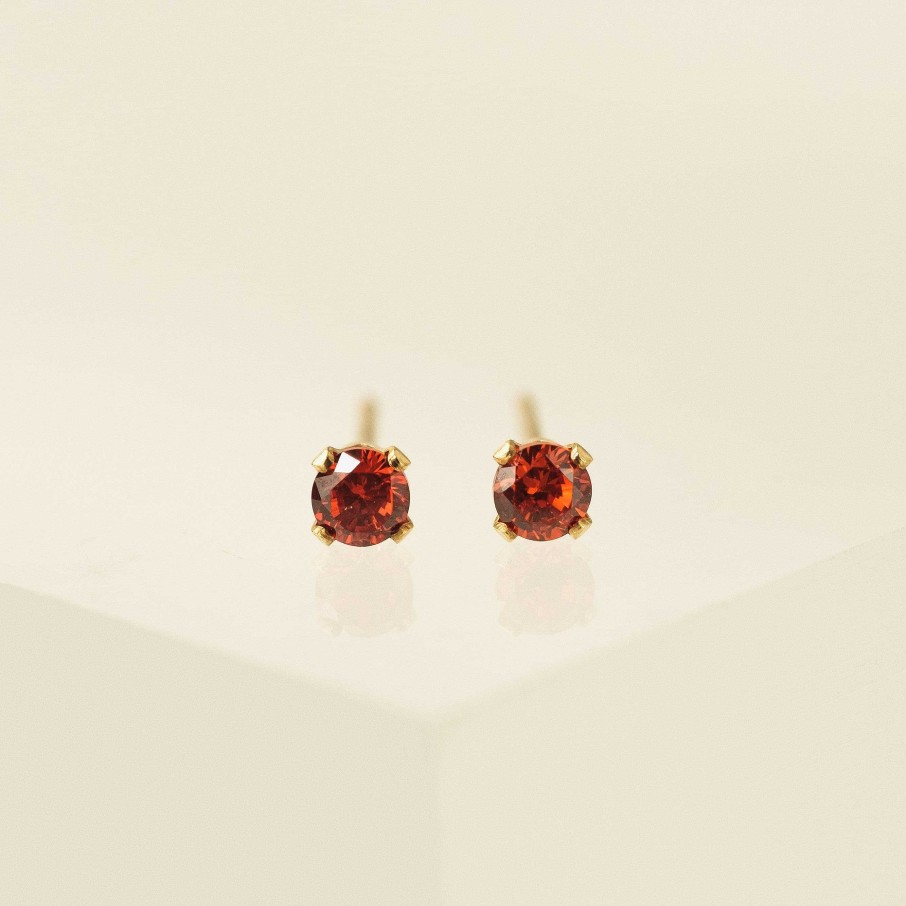 Earrings Lover's Tempo | July Birthstone Gold-Filled Stud Earrings