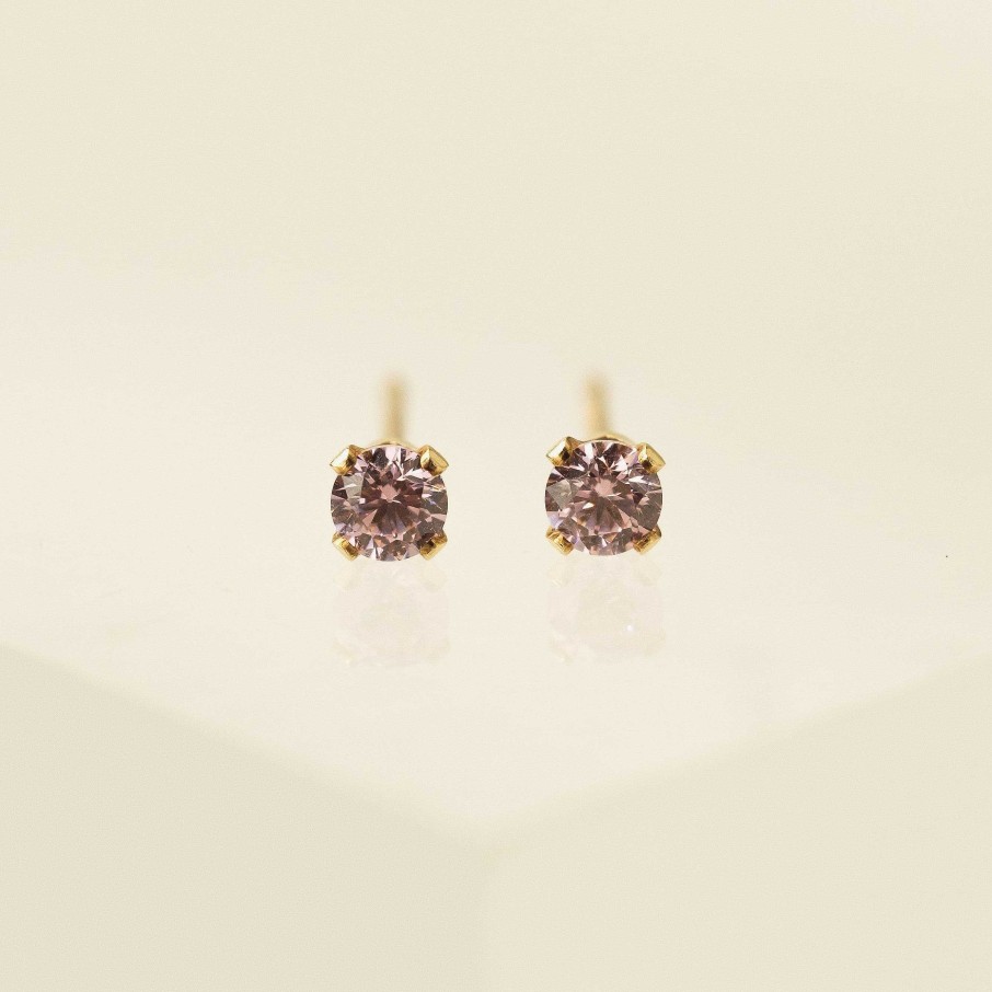 Studs Lover's Tempo | October Birthstone Gold-Filled Stud Earrings