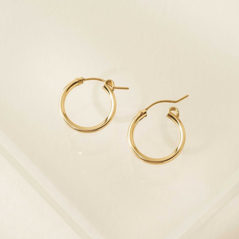 Hoops Lover's Tempo | 19Mm Gold-Filled Wire Hoop Earrings