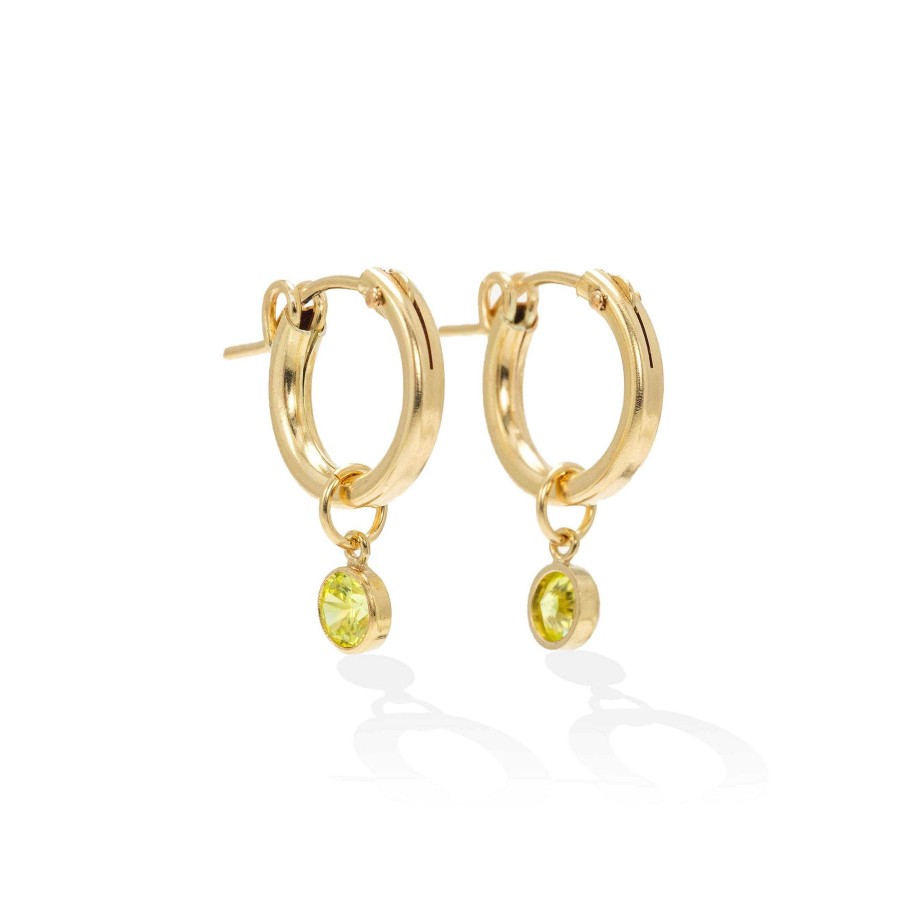 Hoops Lover's Tempo | August Birthstone Gold-Filled Hoop Earrings