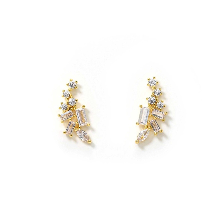 Studs Lover's Tempo | Rowan Climber Earrings Gold