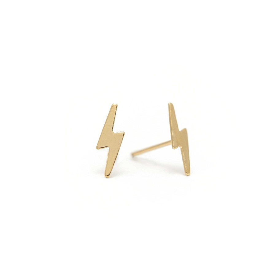 Studs Lover's Tempo | Bolt Gold-Filled Stud Earrings