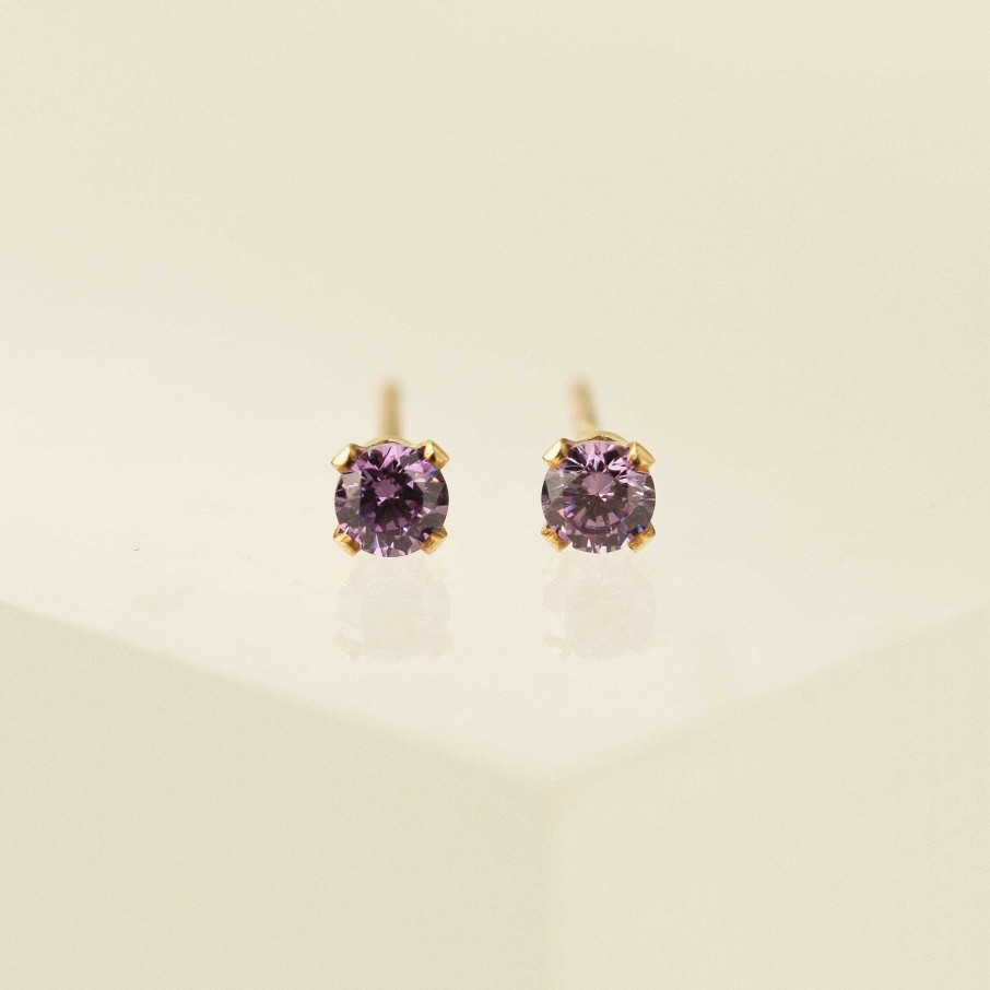 Studs Lover's Tempo | June Birthstone Gold-Filled Stud Earrings