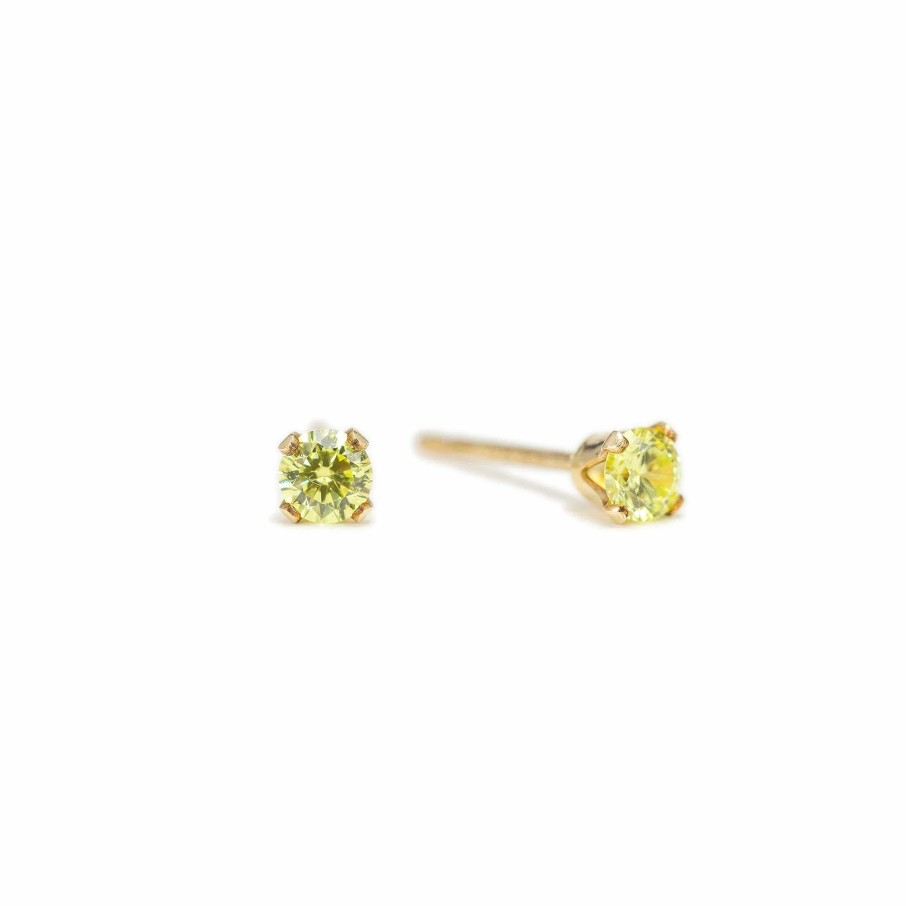 Earrings Lover's Tempo | August Birthstone Gold-Filled Stud Earrings