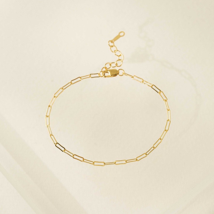 Bracelets Lover's Tempo | Paperclip Chain Gold-Filled Bracelet