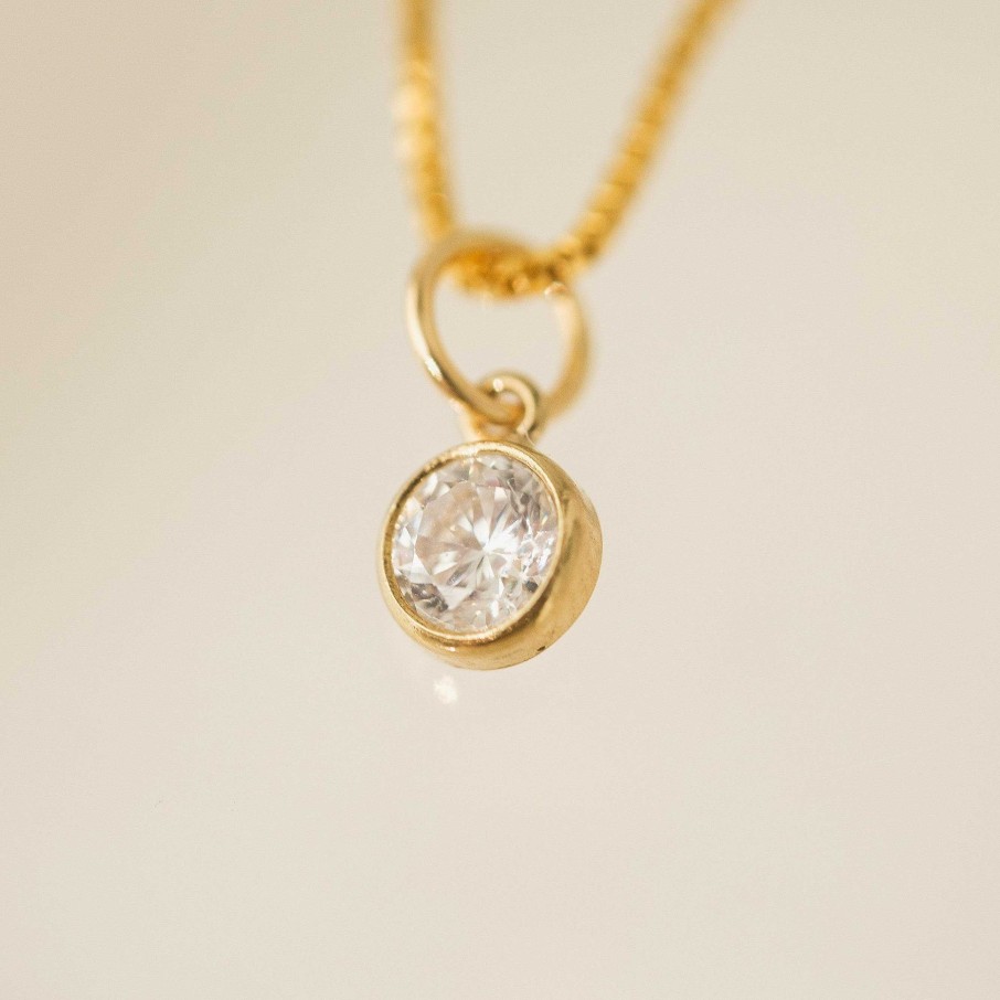 Necklaces Lover's Tempo | April Birthstone Gold-Filled Necklace