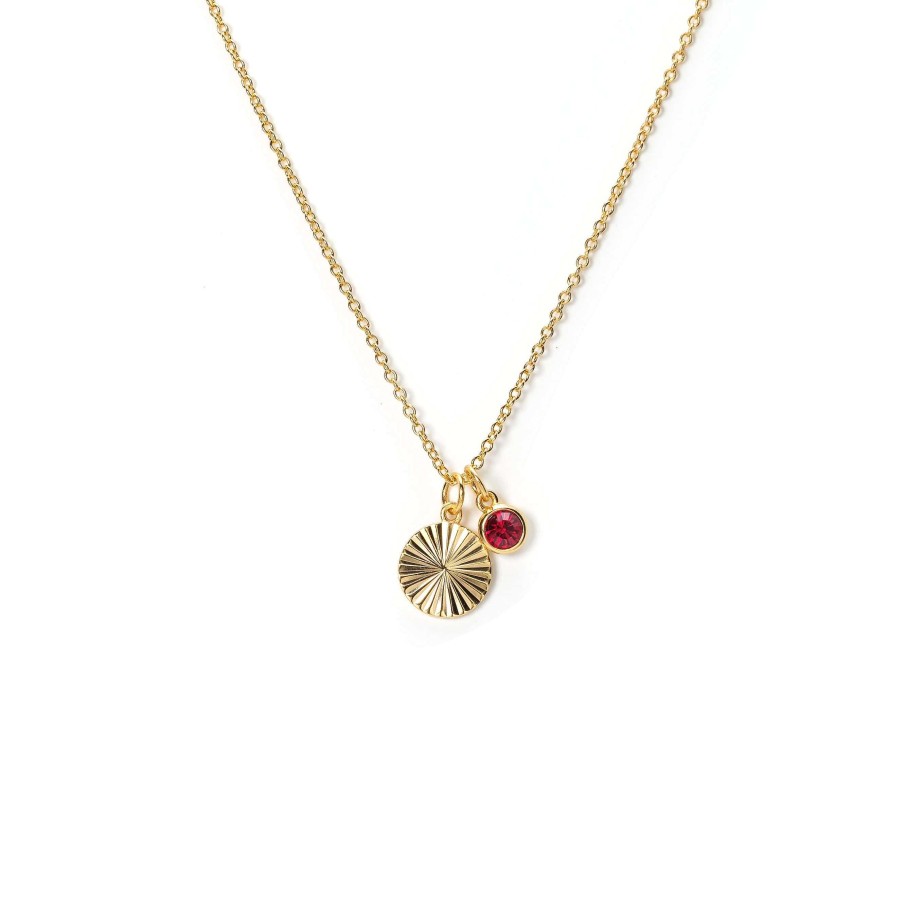 Necklaces Lover's Tempo | January Birthstone Fluted Necklace