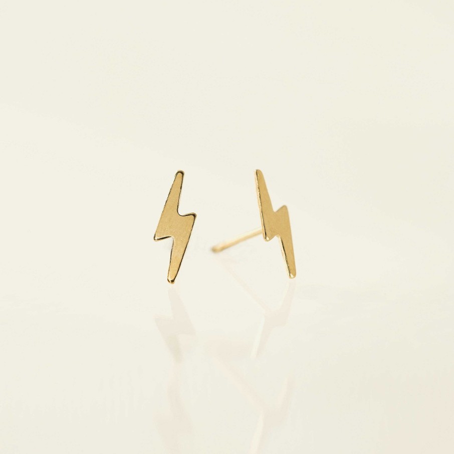 Studs Lover's Tempo | Bolt Gold-Filled Stud Earrings