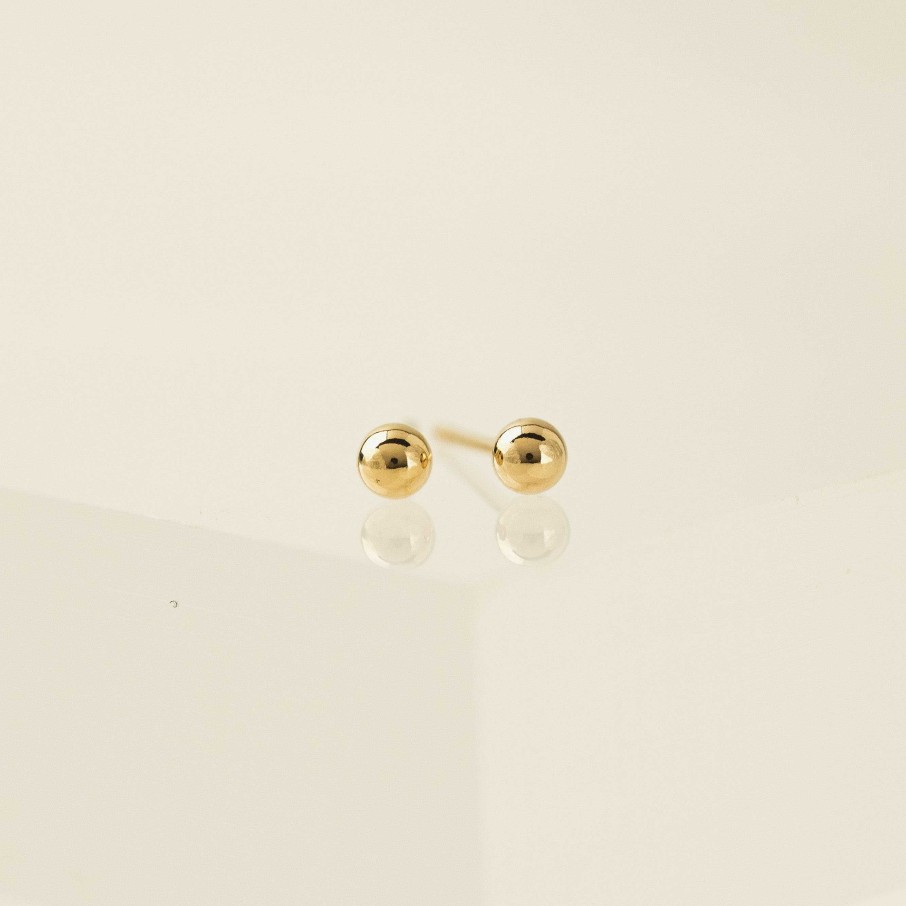 Studs Lover's Tempo | 4Mm Ball Gold-Filled Stud Earrings