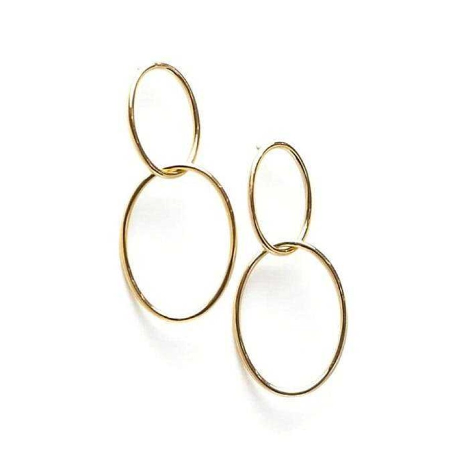 Hoops Lover's Tempo | Infinity Hoop Earrings Gold