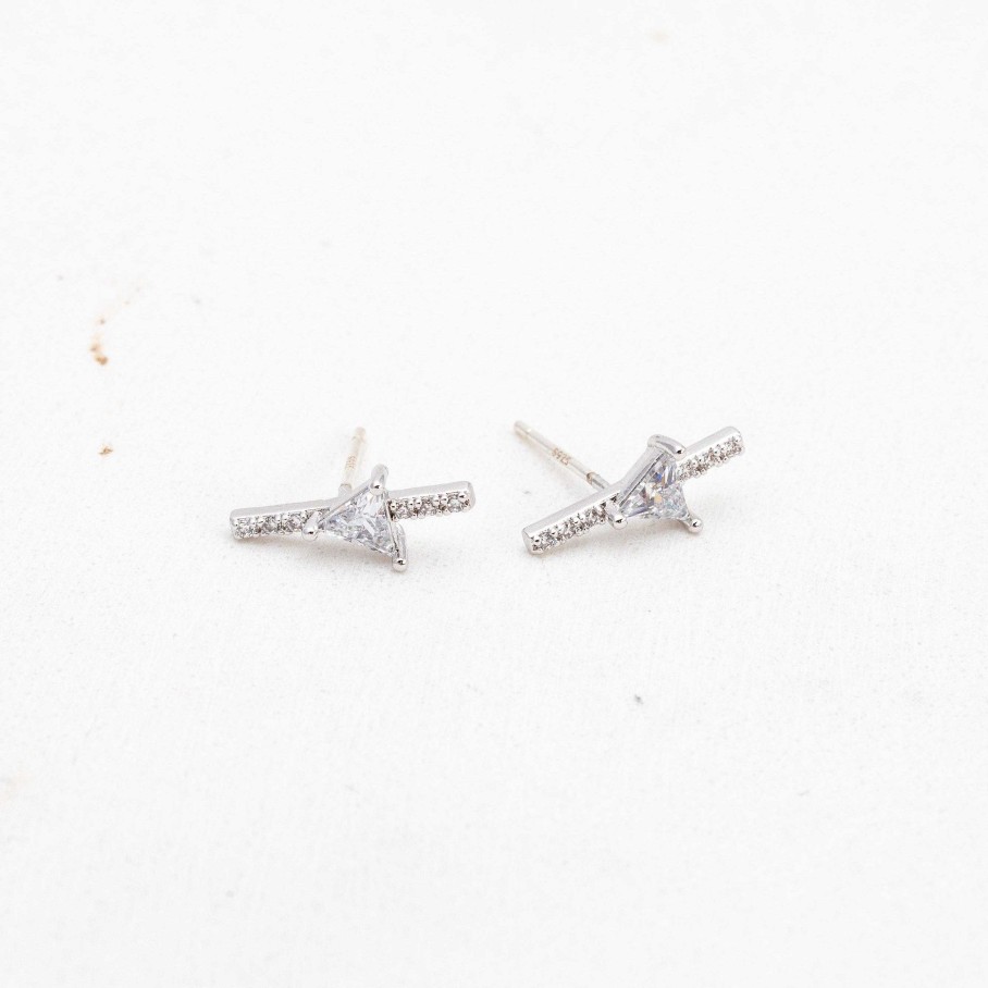 Ear Climbers Lover's Tempo | On Point Climber Earrings Silver