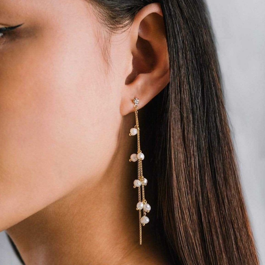 Earrings Lover's Tempo | Dot Earrings Pearl