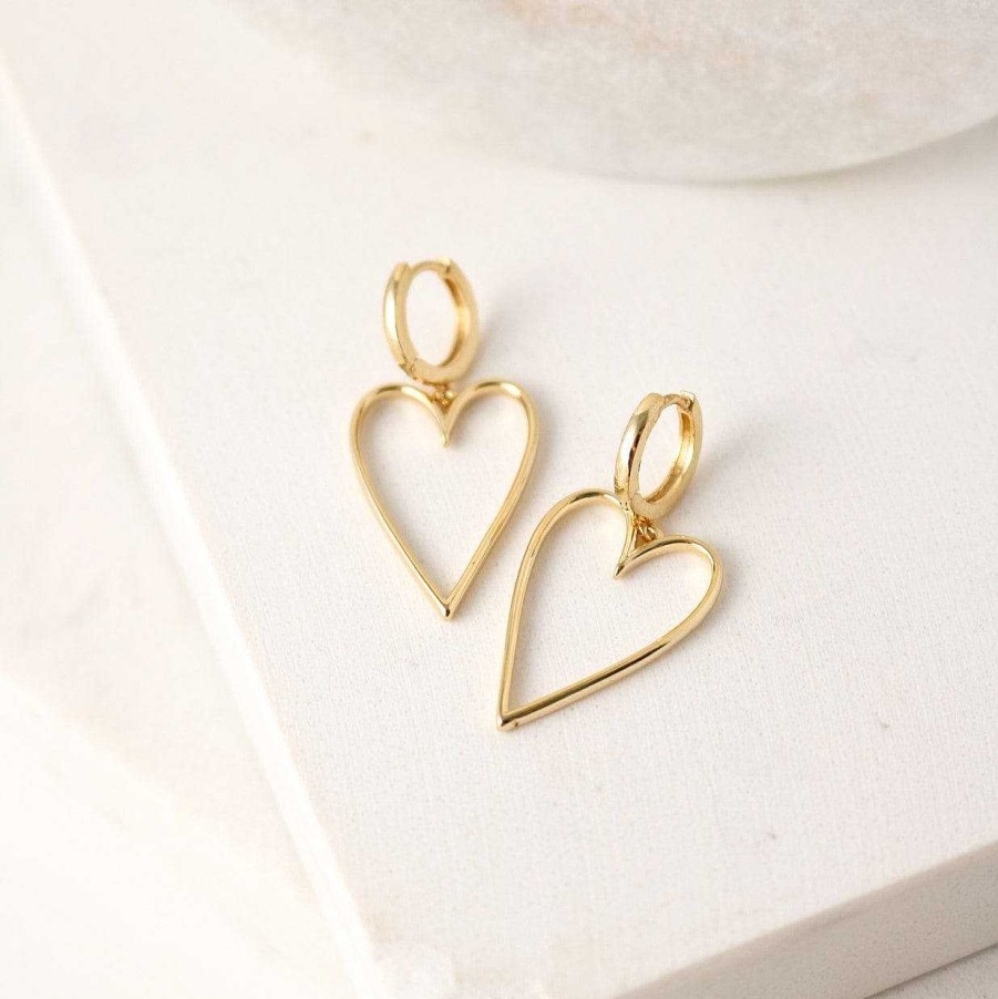 Hoops Lover's Tempo | Lovestruck Heart Hoop Earrings