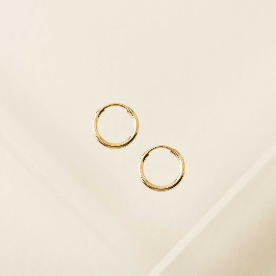 Earrings Lover's Tempo | 9Mm Gold-Filled Infinity Hoop Earrings