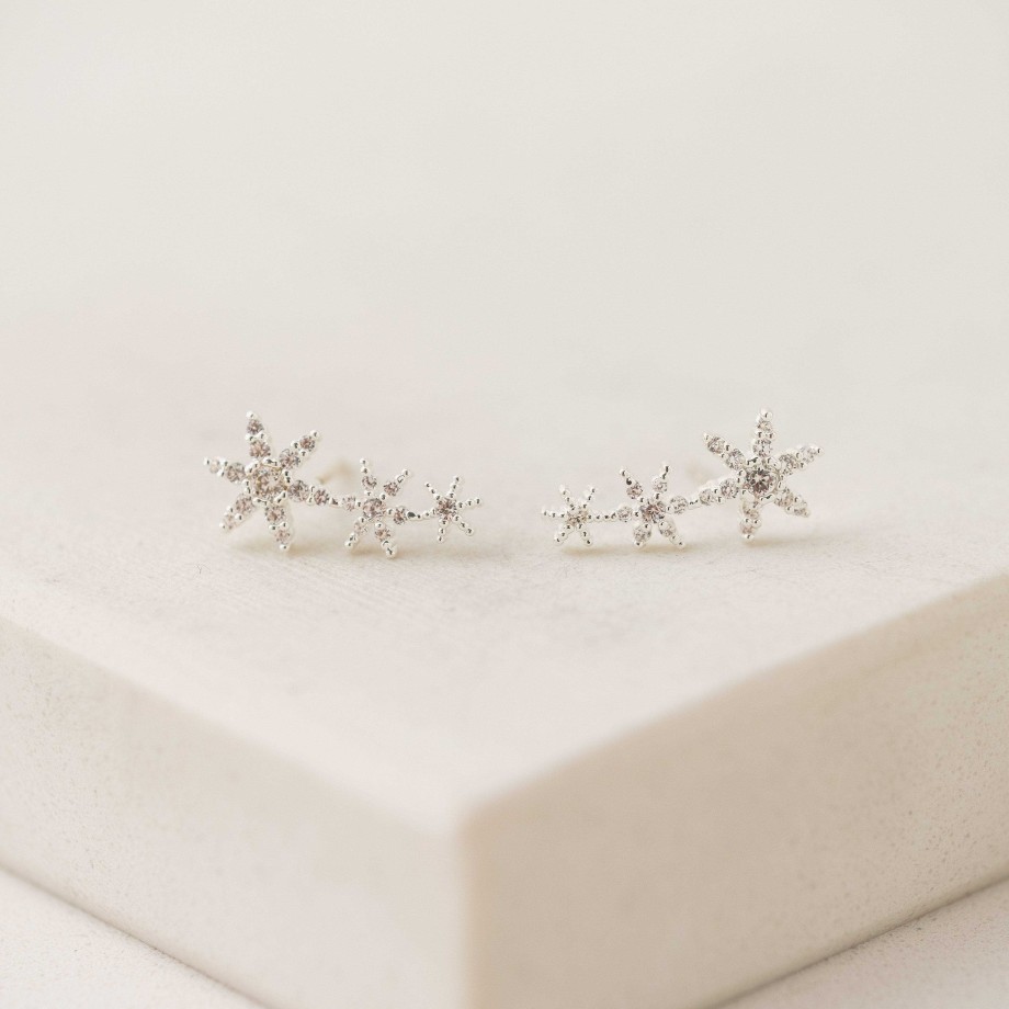 Ear Climbers Lover's Tempo | Etoile Star Climber Earrings Silver