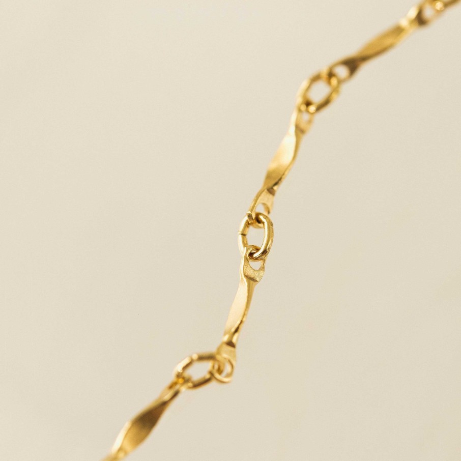 Bracelets Lover's Tempo | Dapped Bar Chain Gold-Filled Bracelet