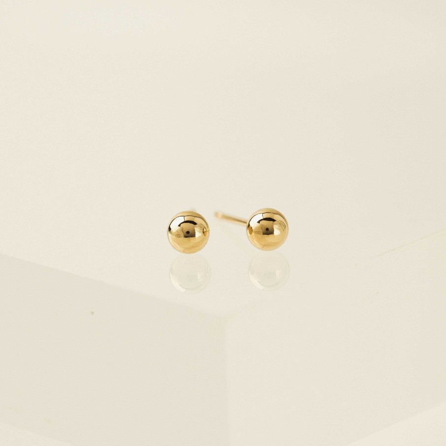 Studs Lover's Tempo | 5Mm Ball Gold-Filled Stud Earrings