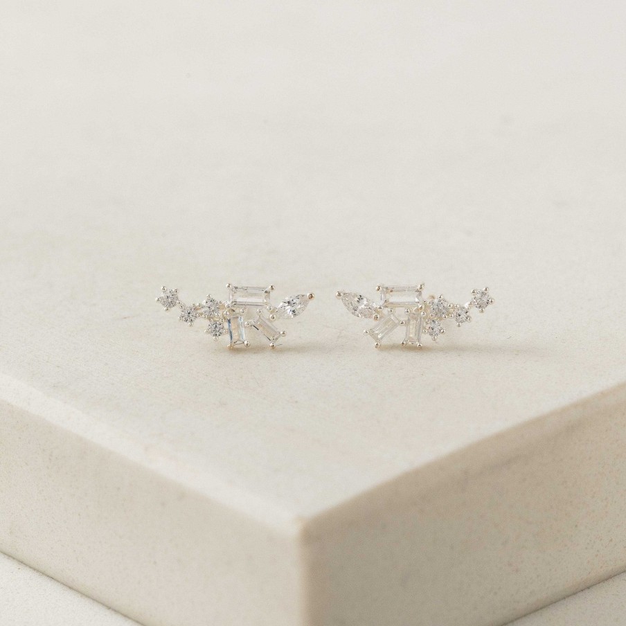 Studs Lover's Tempo | Rowan Climber Earrings Silver