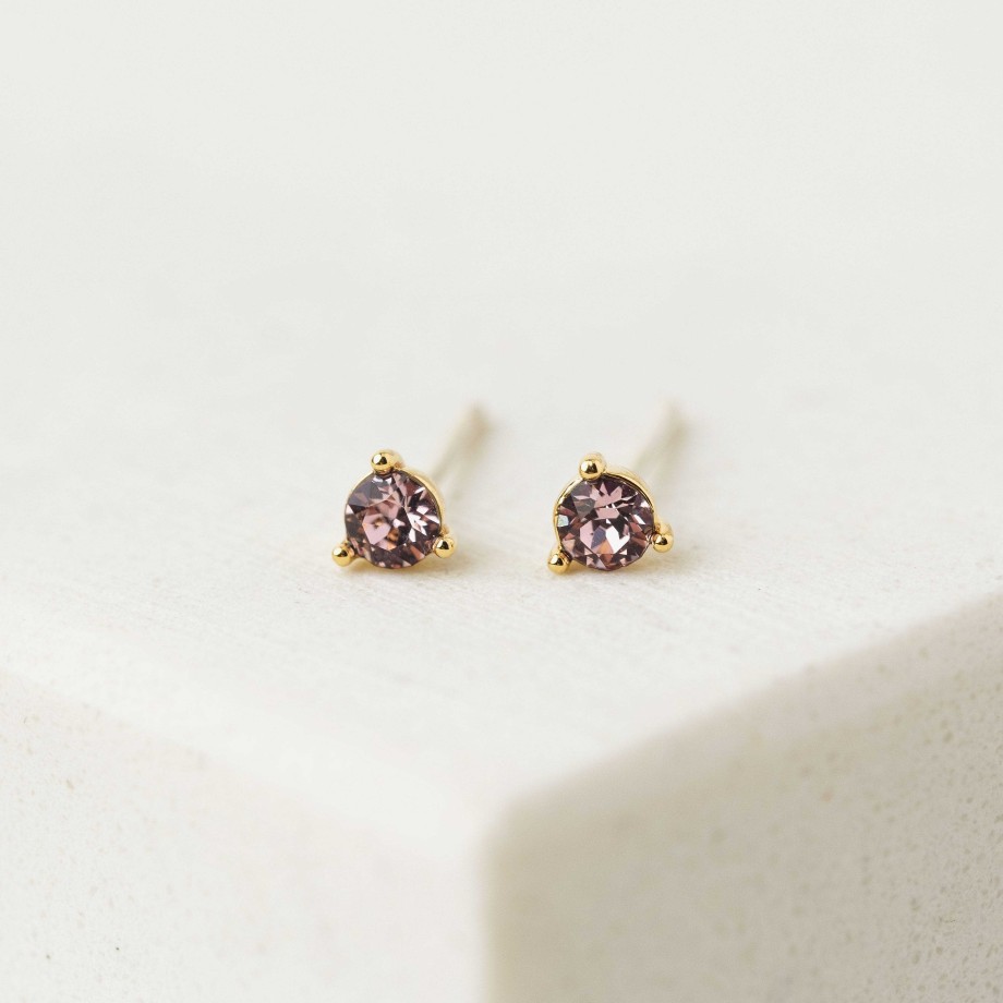 Earrings Lover's Tempo | February Kaleidoscope Birthstone Stud Earrings