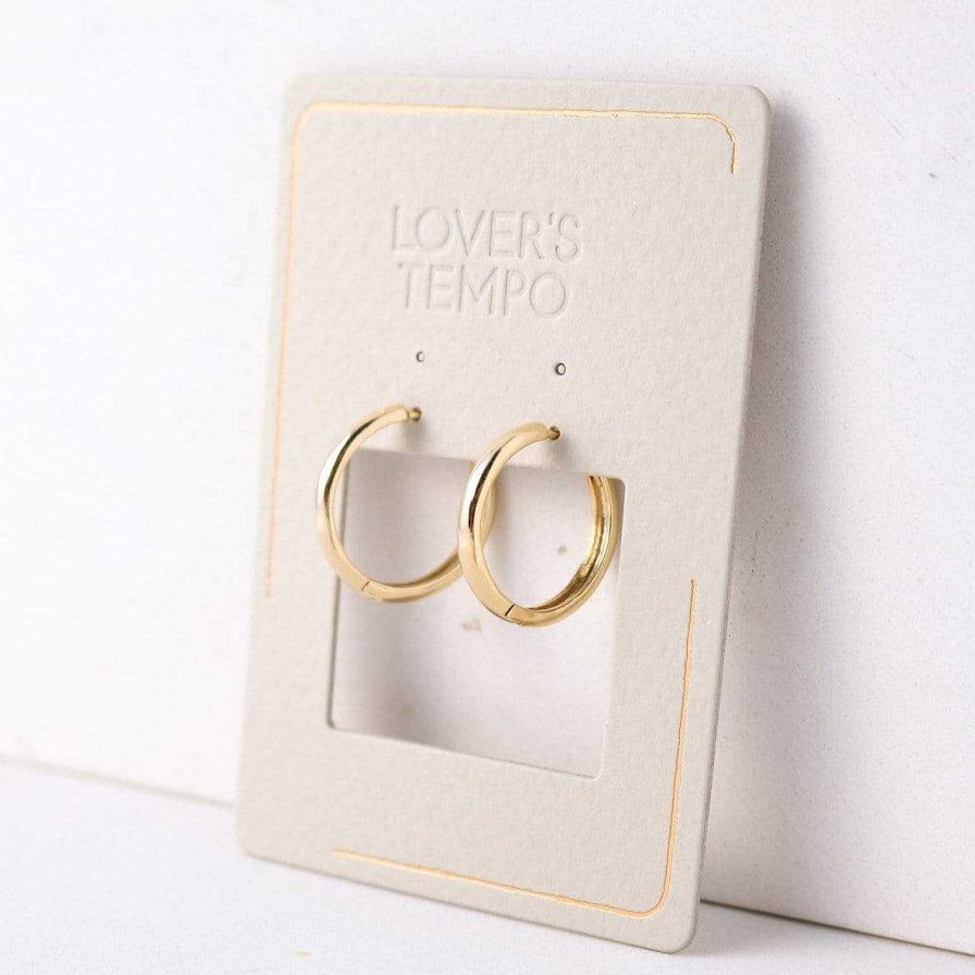 Earrings Lover's Tempo | Bea 20Mm Hoop Earrings Gold