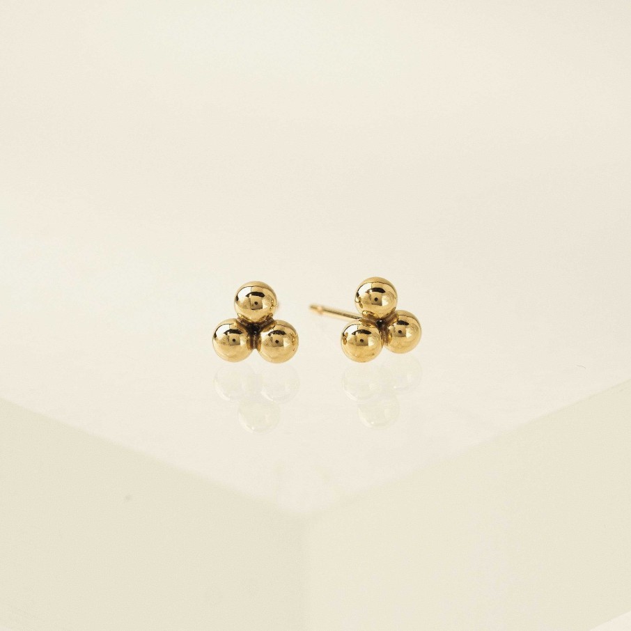 Studs Lover's Tempo | Trio Gold-Filled Stud Earrings