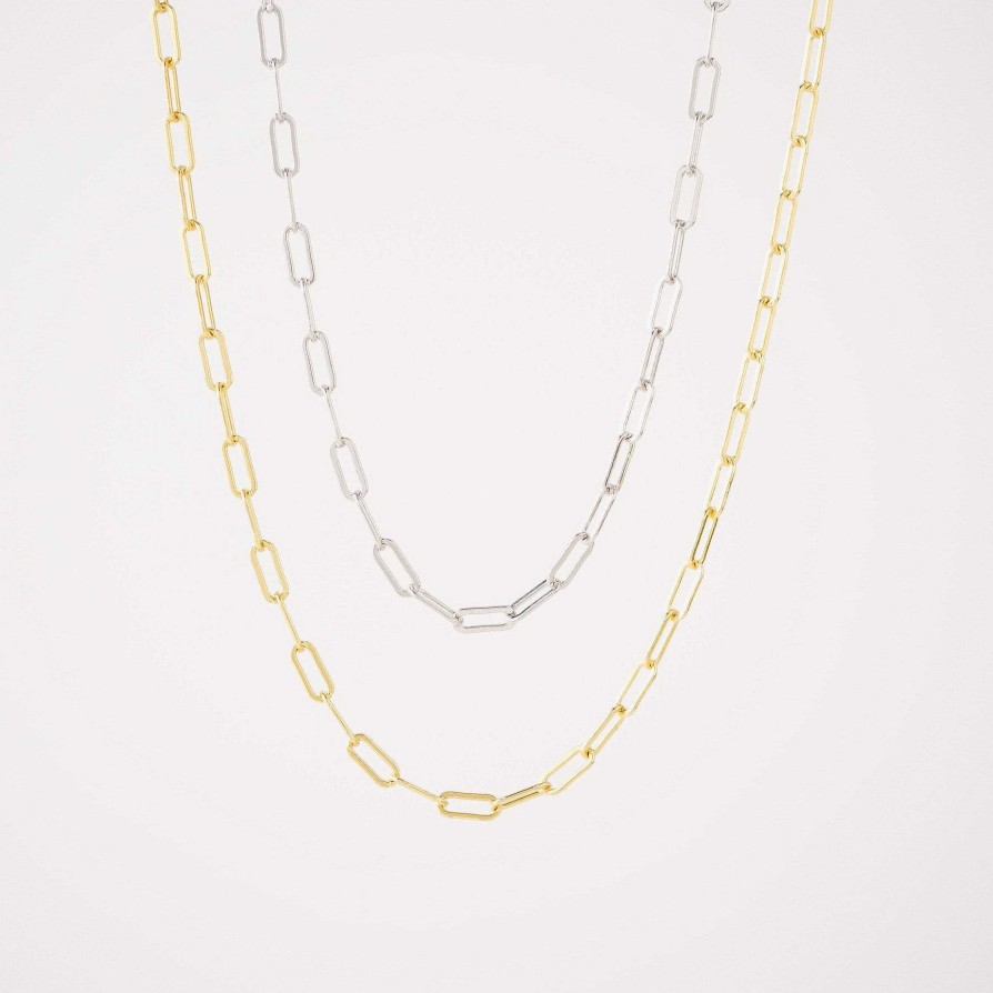 Necklaces Lover's Tempo | Boyfriend Chain Necklace Silver