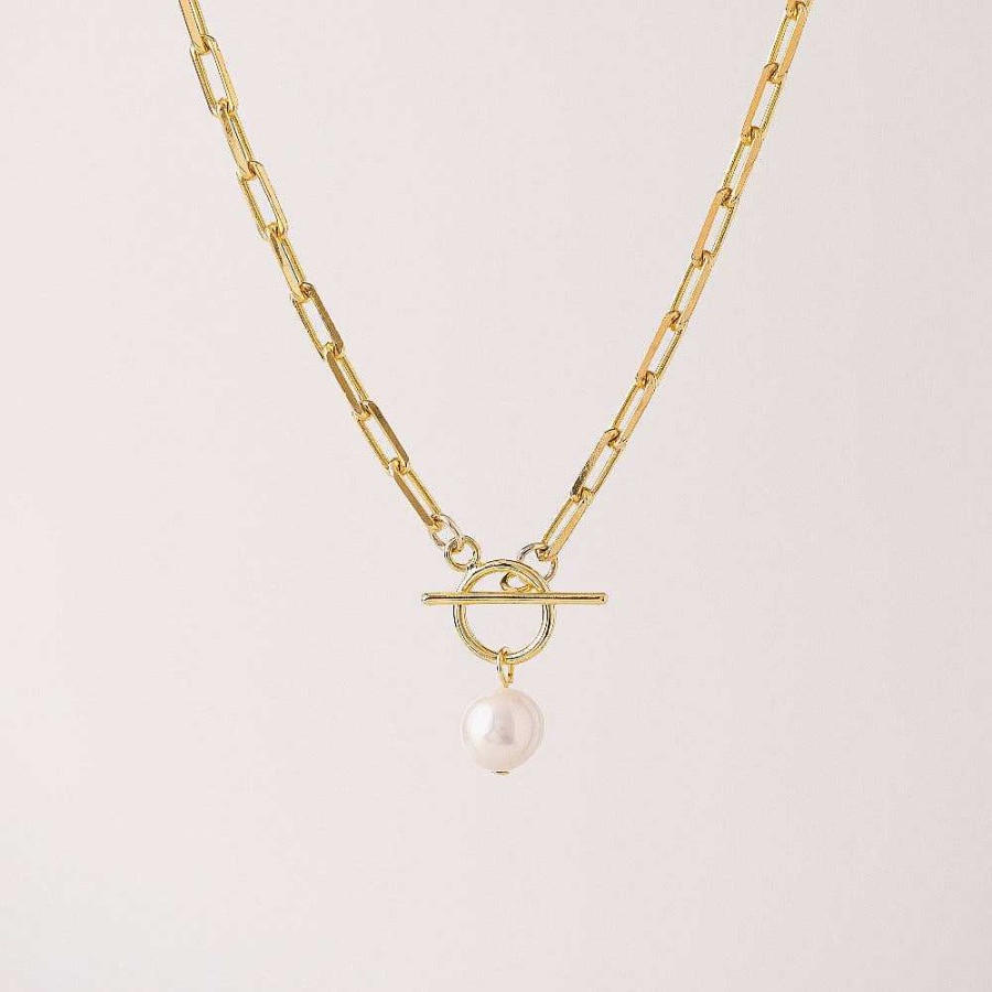 Necklaces Lover's Tempo | Thalassa Pearl Necklace Gold