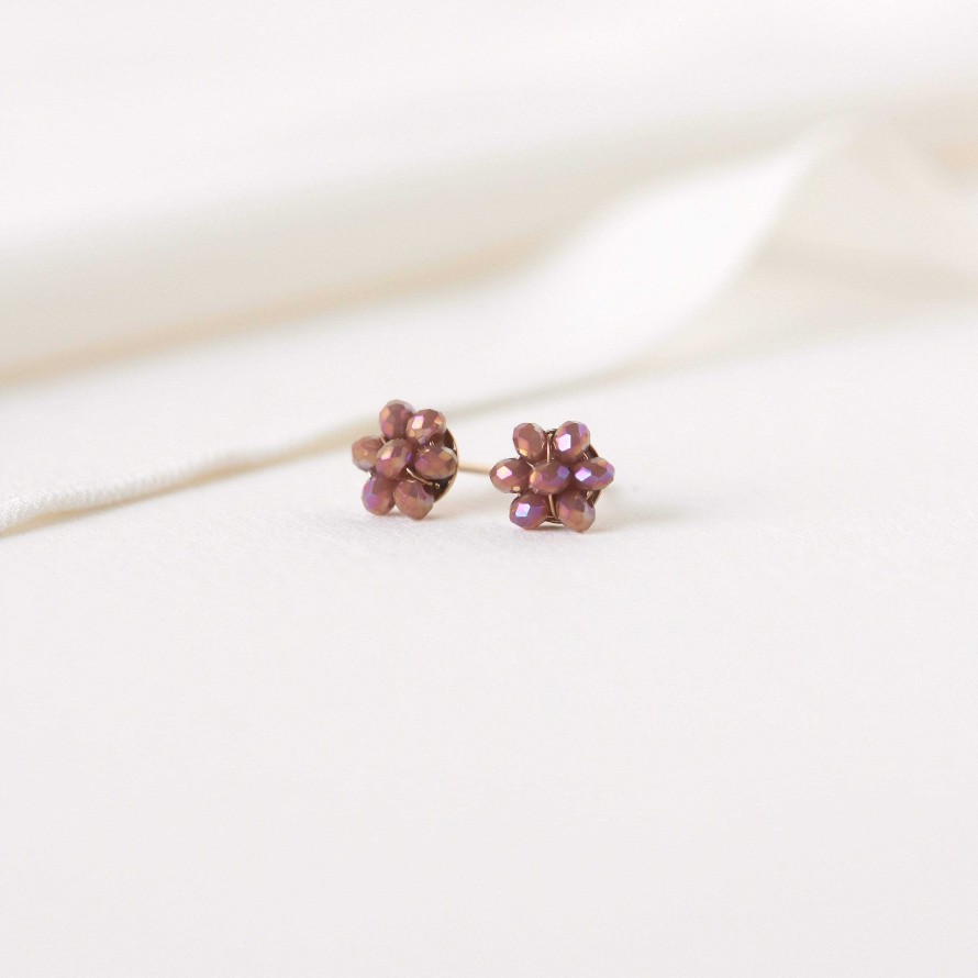 Studs Lover's Tempo | Posy Stud Earrings Lilac