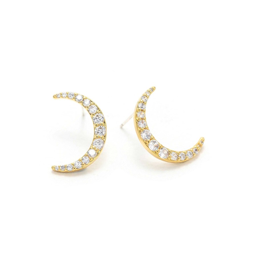 Earrings Lover's Tempo | Lune Moon Stud Earrings